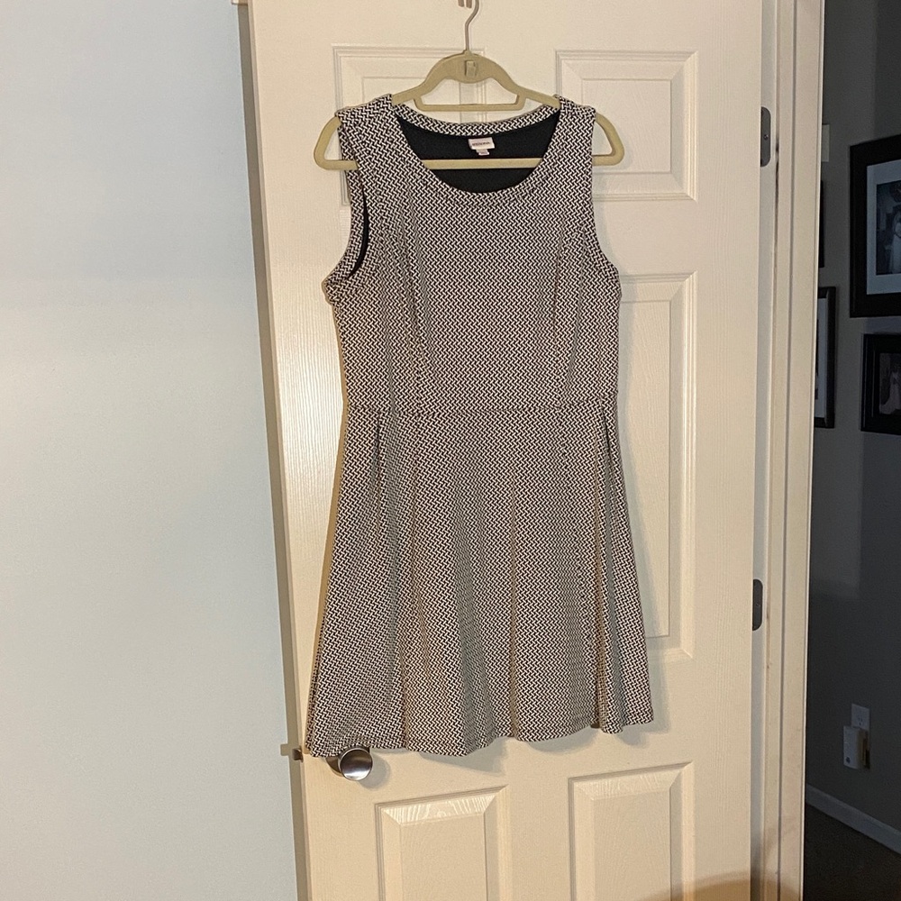 Merona Black and White Patterned Mini Dress